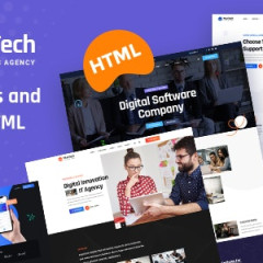 دانلود قالب HTML5 خدمات فناوری Munteh